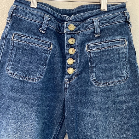 Anthropologie Pilcro and the Letterpress High Rise Slim Button Fly Jeans Size 26 - Picture 5 of 12